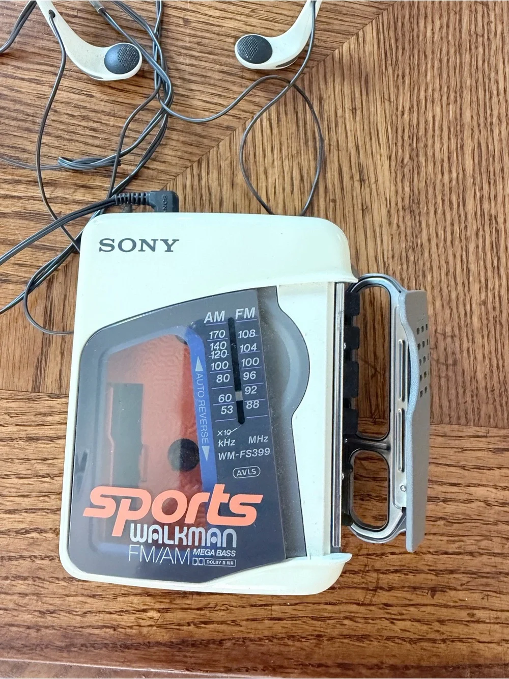 Vintage Sony Sports Walkman Cassette Player with Headphones